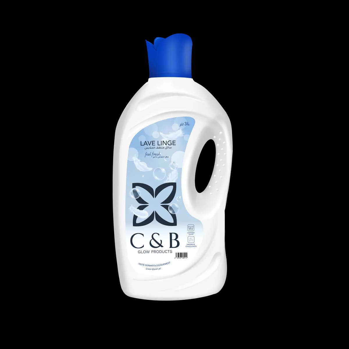 C&B Glow — lessive liquide Feel Fresh 3L